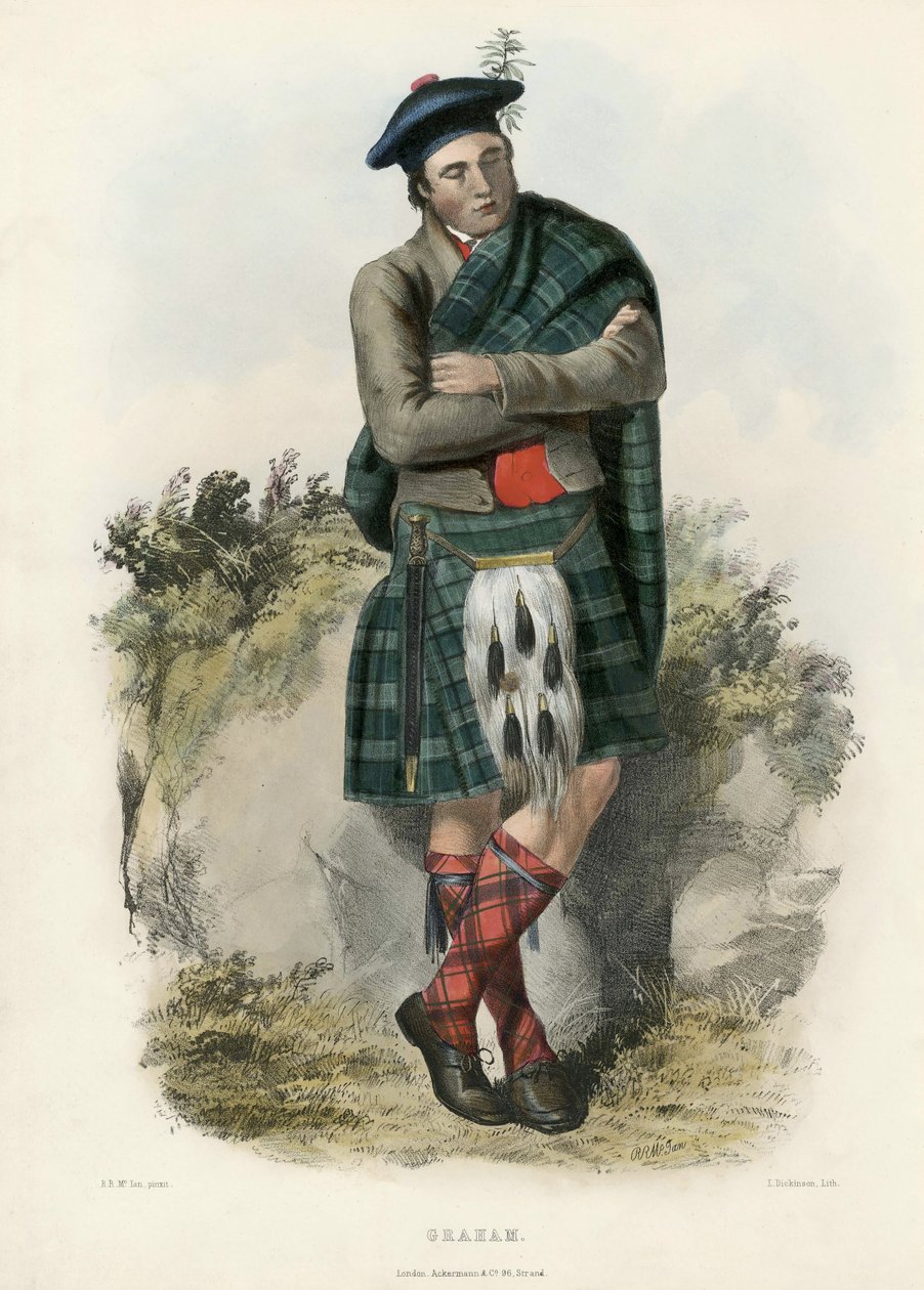 Graham, da The Clans of the Scottish Highlands, pub.1845 da Robert Ronald McIan