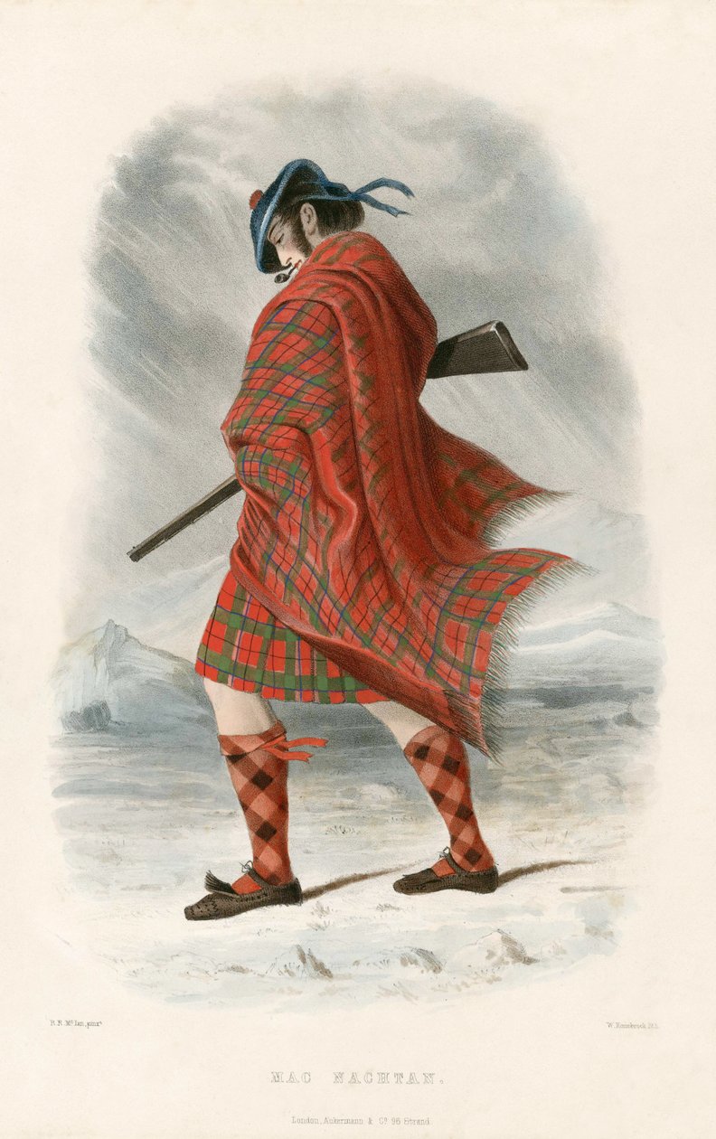 Mac Nachtan, da The Clans of the Scottish Highlands, pub.1845 da Robert Ronald McIan