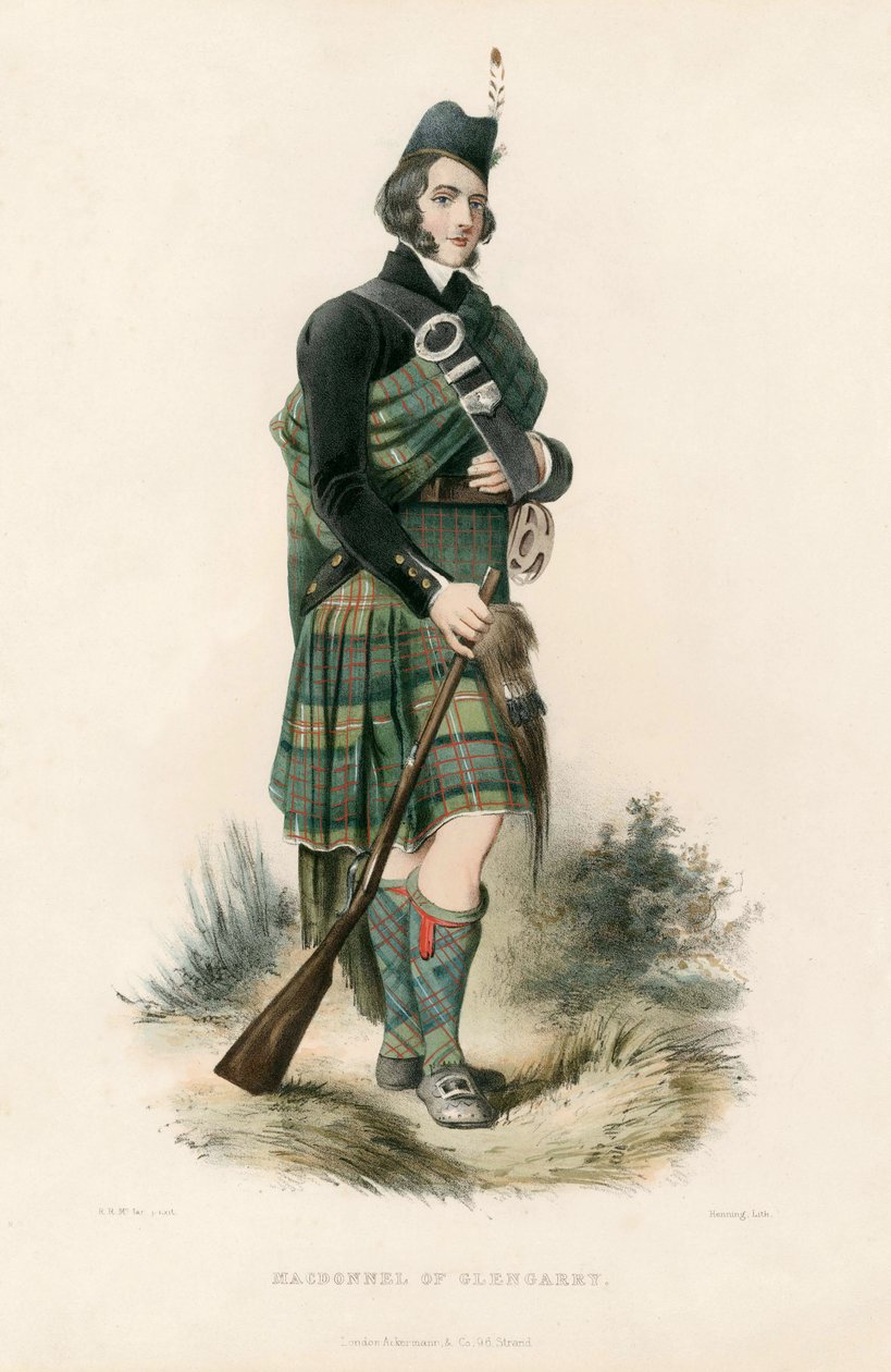 Macdonnel di Glengarry, da The Clans of the Scottish Highlands, pub.1845 da Robert Ronald McIan