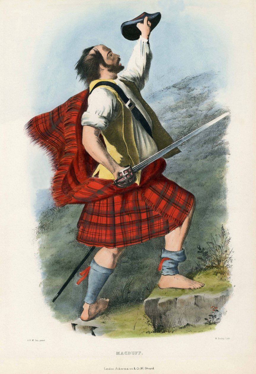 Macduff, da The Clans of the Scottish Highlands, pub.1845 da Robert Ronald McIan