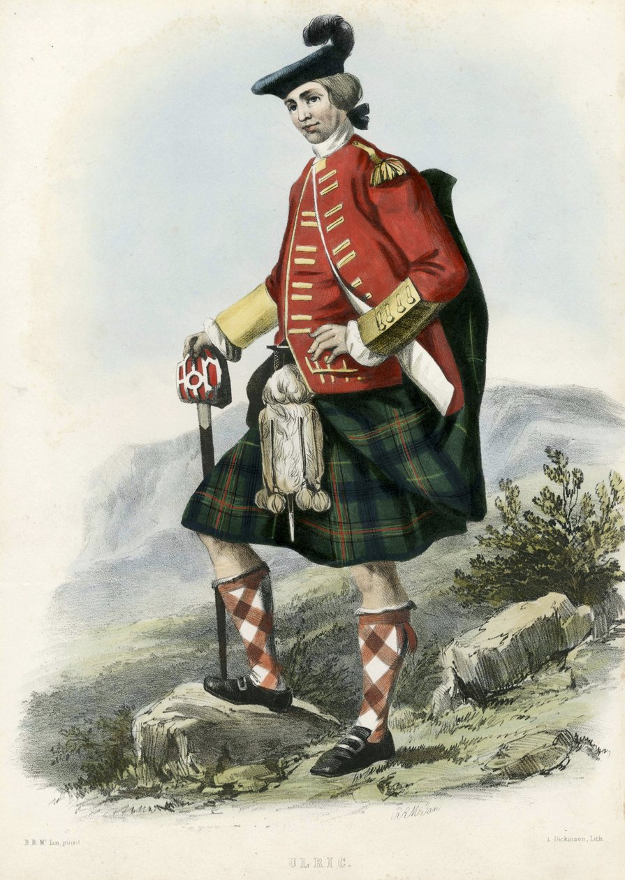 Ulric, da The Clans of the Scottish Highlands, pub.1845 da Robert Ronald McIan