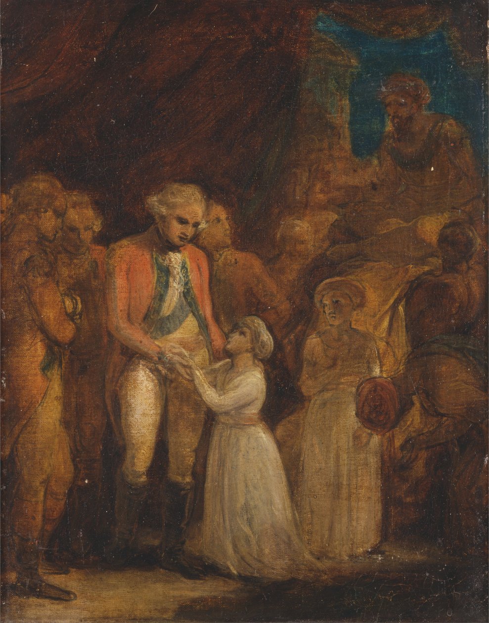 I due figli di Tipu Sahib, sultano di Mysore, consegnati come ostaggi al generale Cornwallis da Robert Smirke