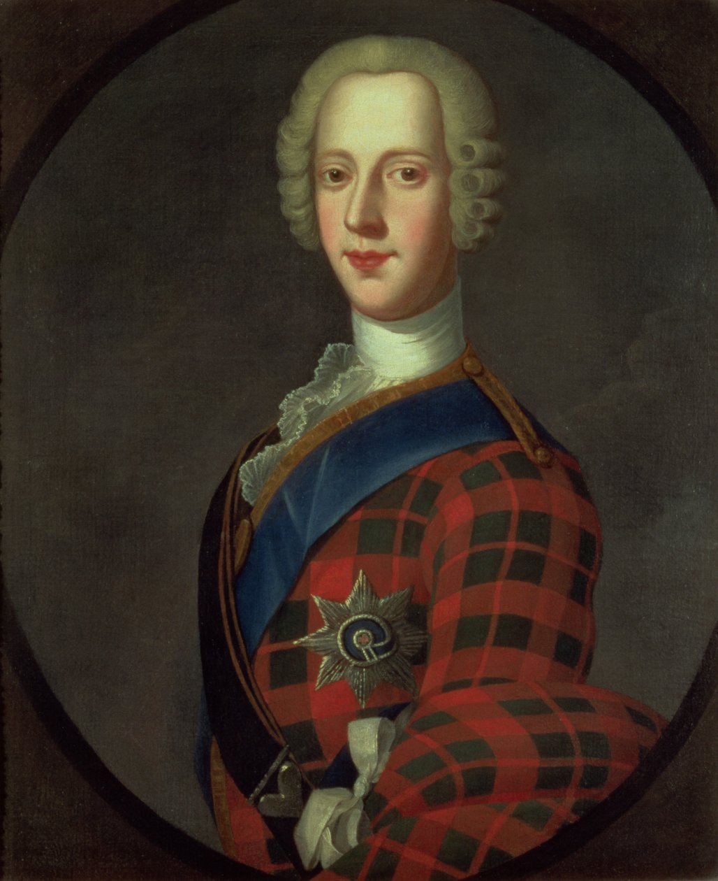 Principe Carlo Edoardo Stuart (Bonnie Prince Charlie, 1720-88) da Robert Strange
