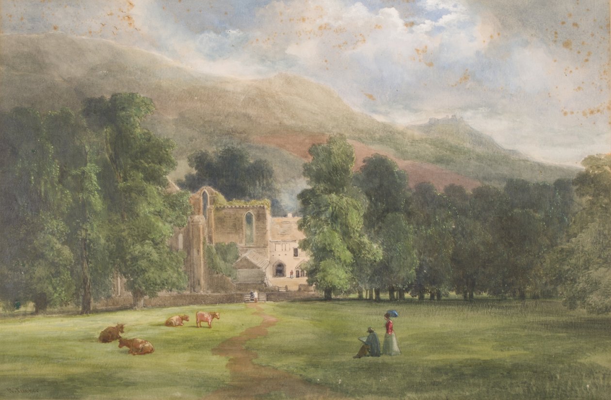 Valle Crucis o Dinas Bran, Llangollen da Robert Tucker Pain