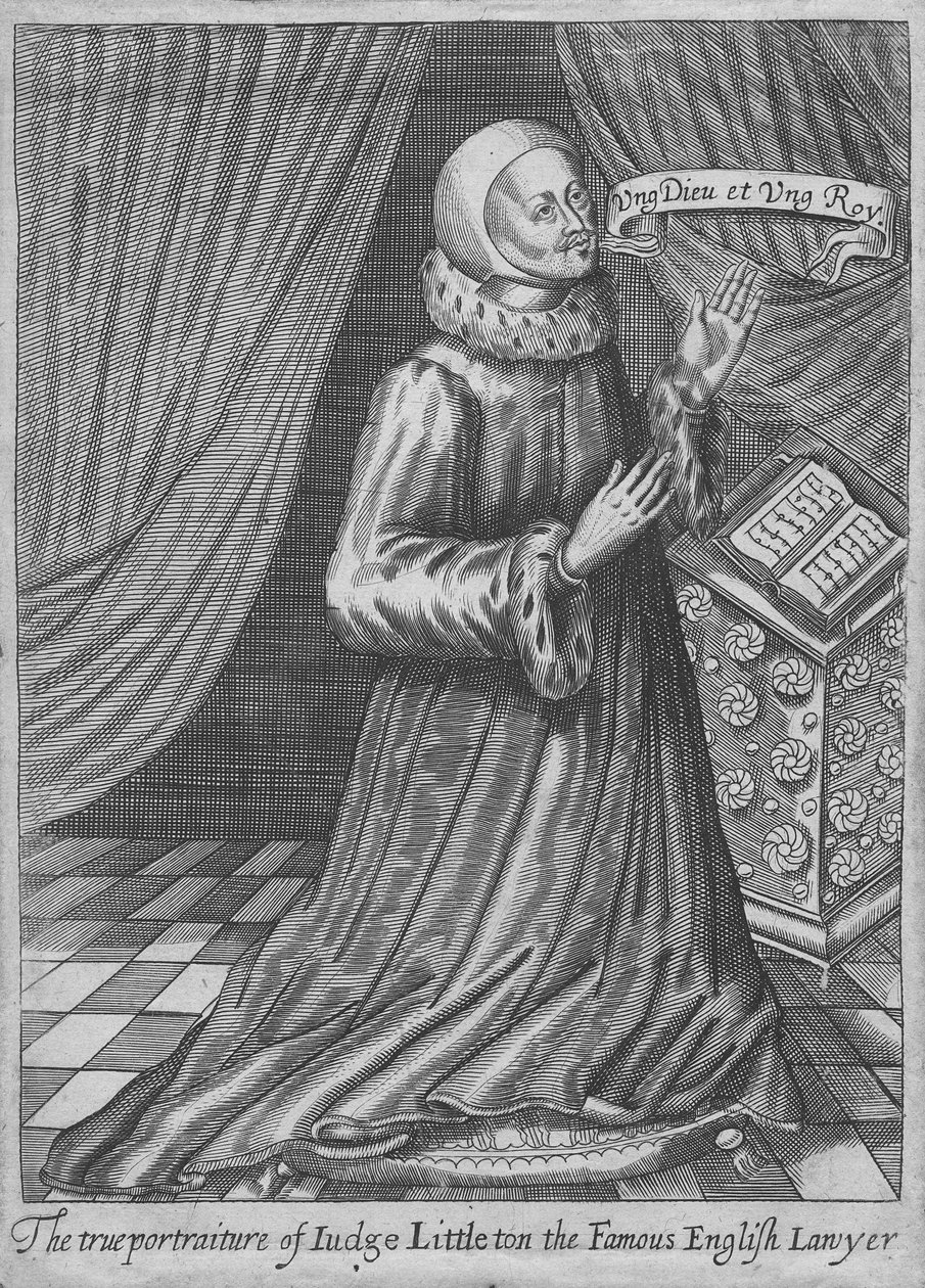 Giudice Thomas Littleton, 1628 da Robert Vaughan