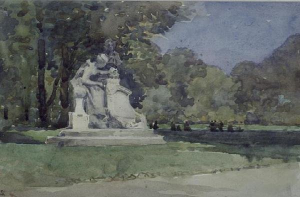 Veduta dei Giardini del Lussemburgo, Parigi da Robert Weir Allan