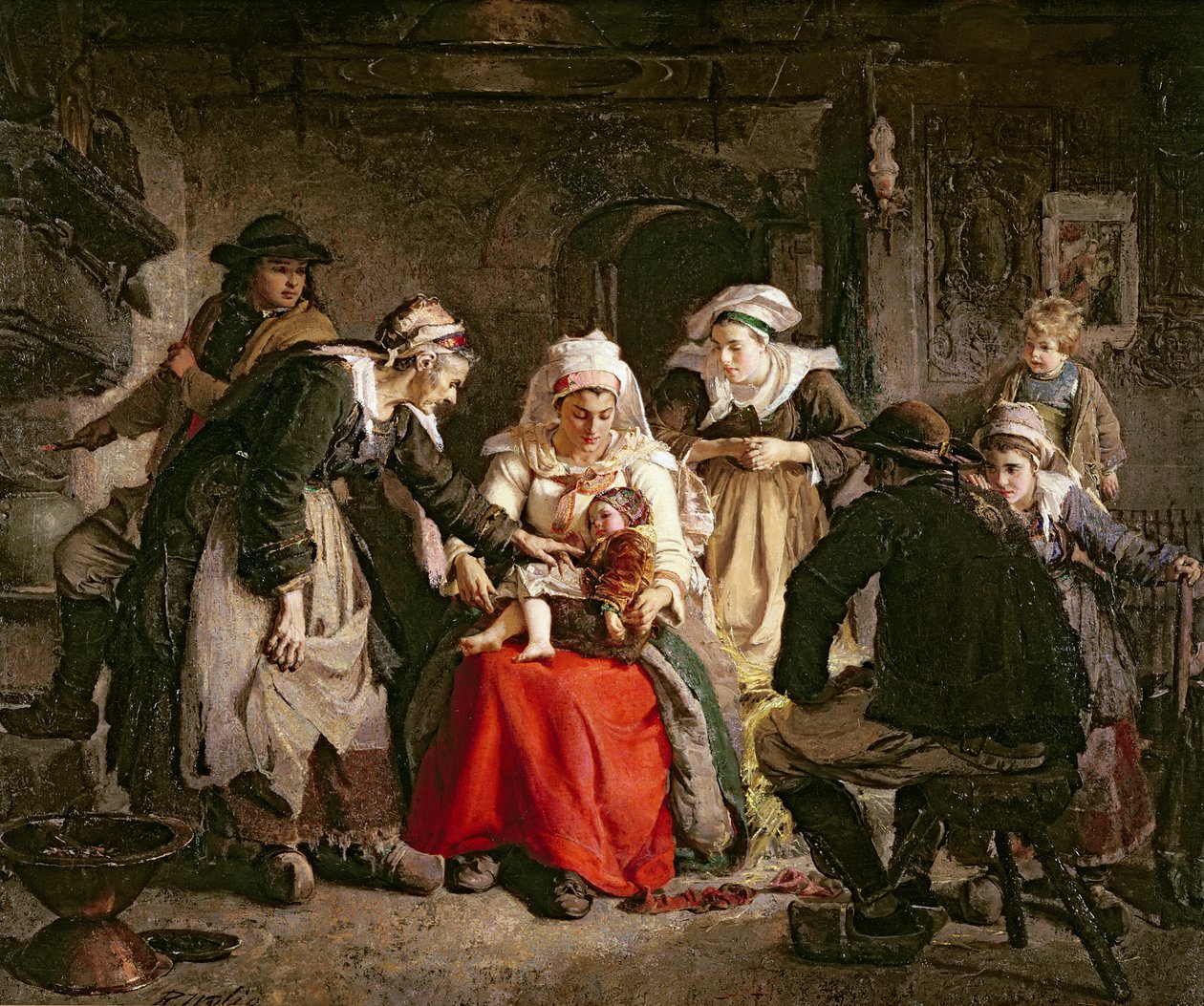 Una strega bretone, 1872 da Robert Wylie