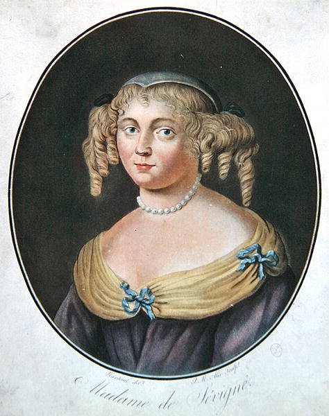 Ritratto di Madame de Sevigne da Robert (after) Nanteuil