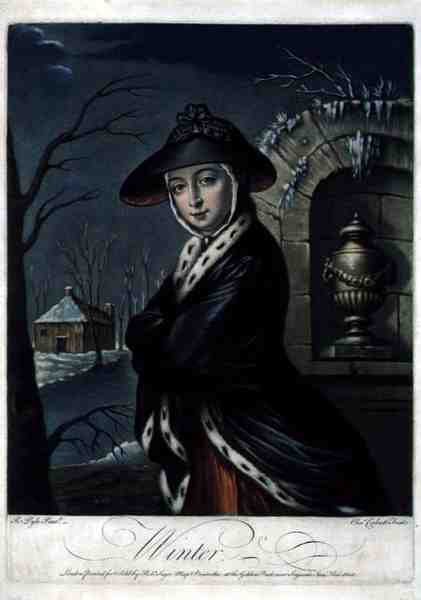 Inverno, inciso da C. Corbutt (Richard Purcell), pub. da Robert Sayer, c.1760 da Robert (after) Pyle