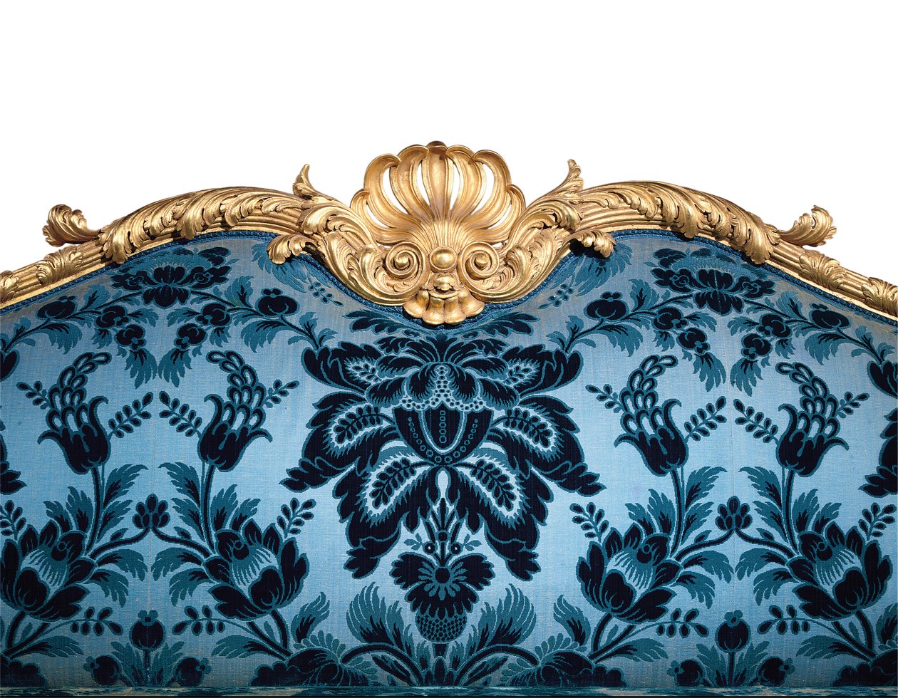 Un divano dorato di Giorgio III da Robert Adam