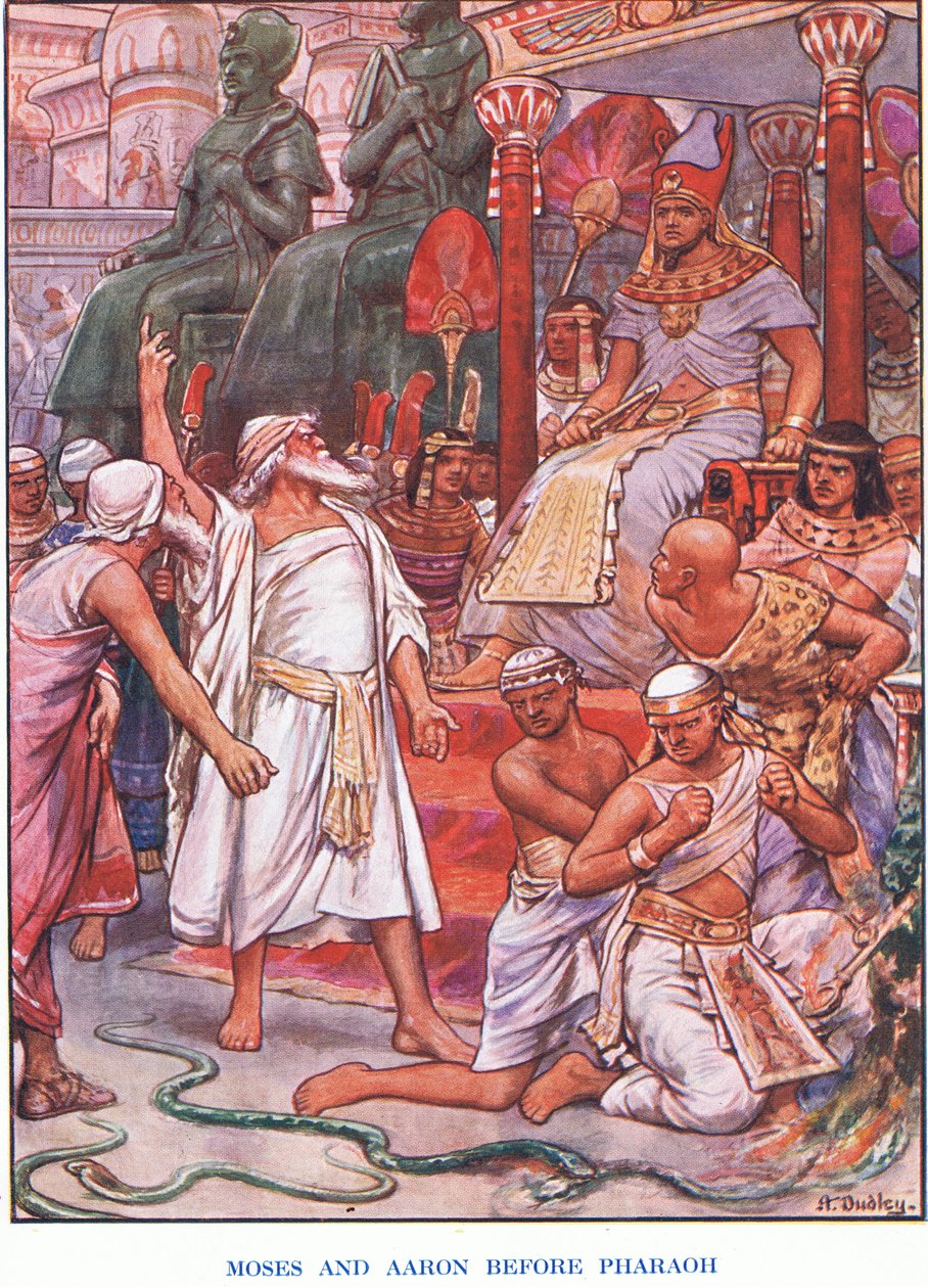 Mosè e Aronne davanti al Faraone da Robert Ambrose Dudley