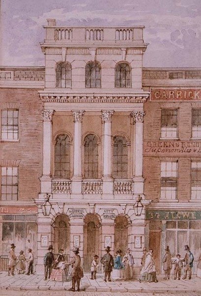 Teatro della Città di Londra, Bishopsgate da Robert Blemell (attr. to) Schnebbelie