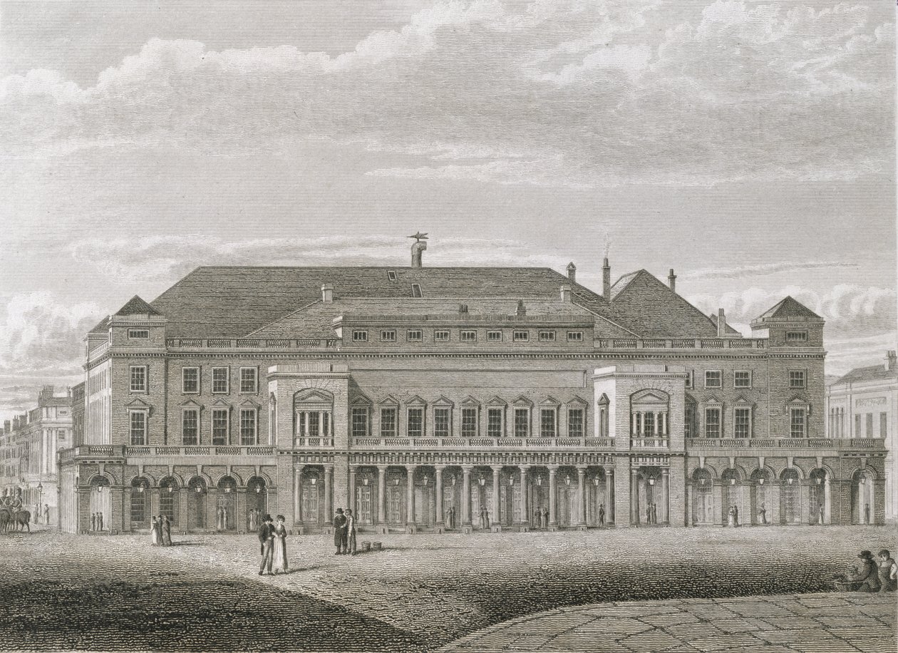 Il Teatro del Re, Haymarket, inciso da Bartholomew Howlett, pub. da Robert Wilkinson, 1820 da Robert Blemell Schnebbelie