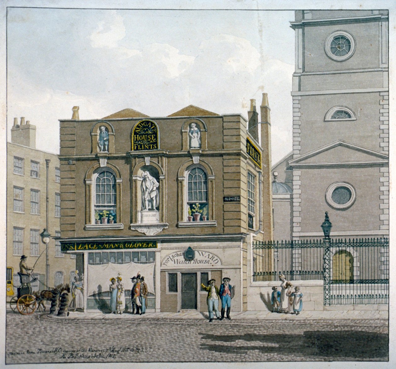 Aldgate House, Aldgate High Street, Londra da Robert Blemmell Schnebbelie