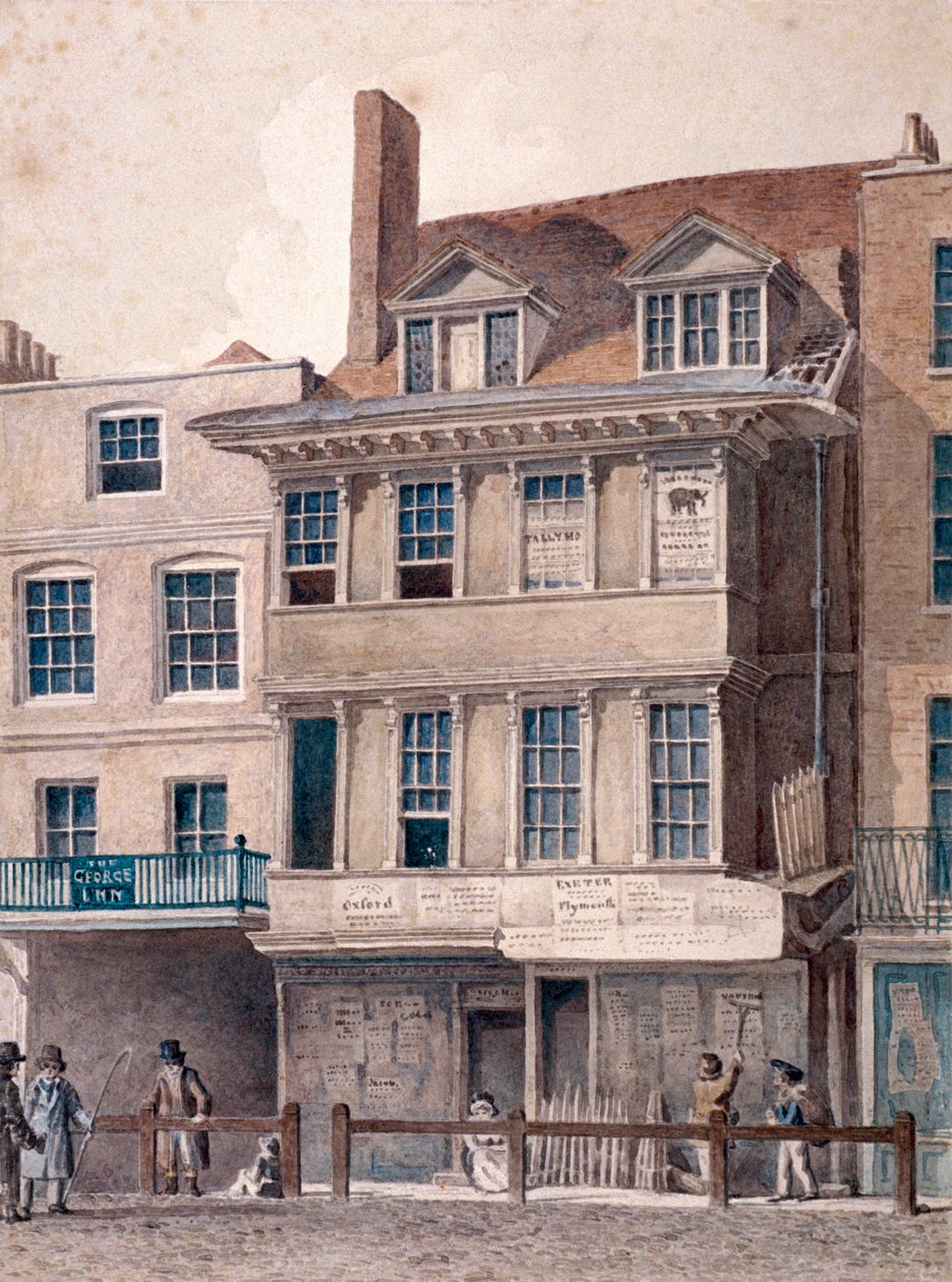 George Inn, West Smithfield, Londra da Robert Blemmell Schnebbelie