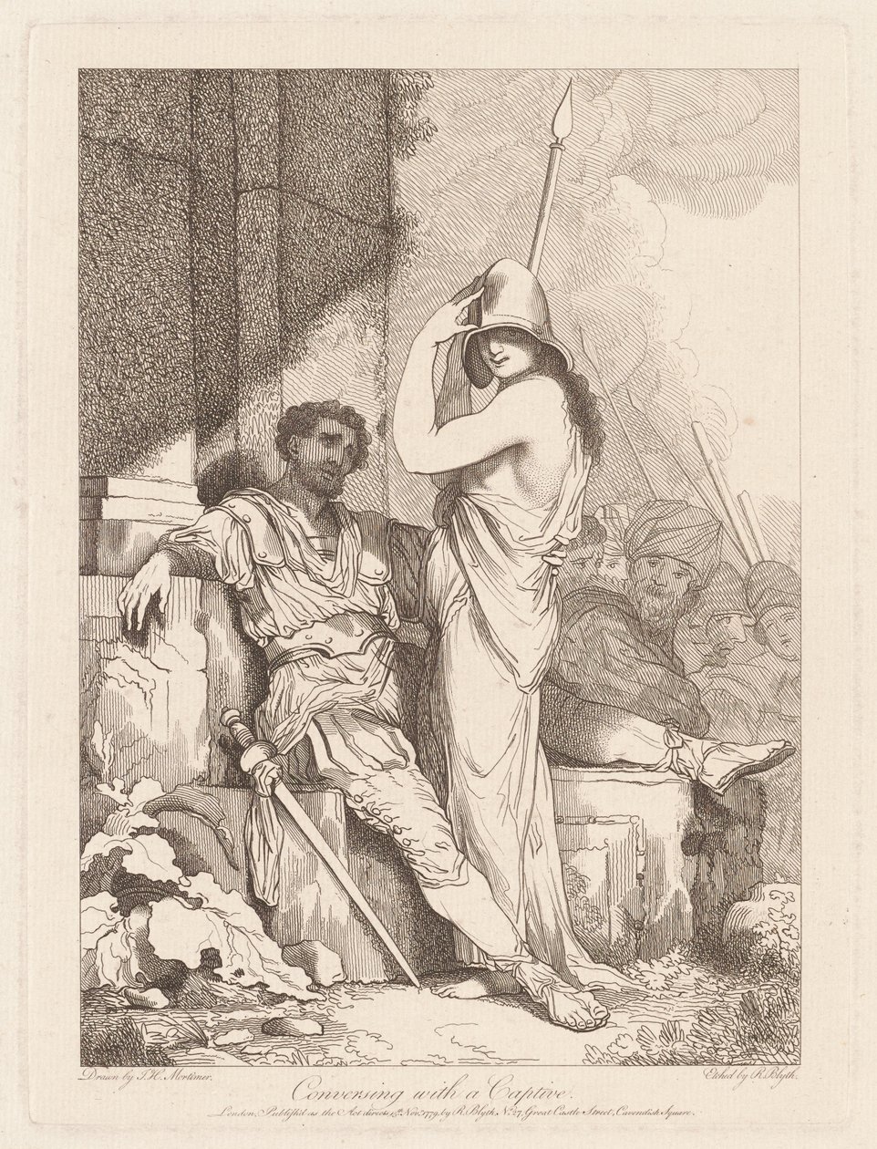Conversando con un prigioniero da Robert Blyth, after John Hamilton Mortimer