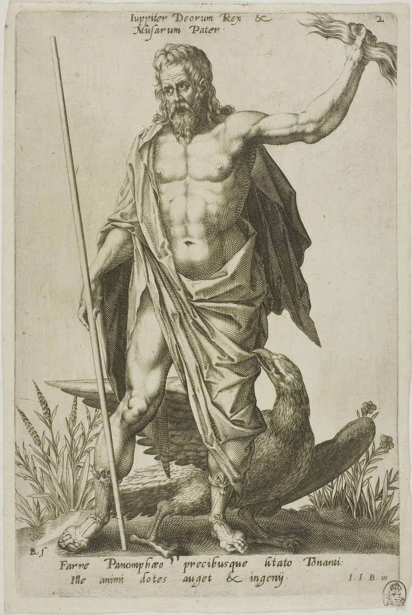Giove, piastra 2 da Parnaso Bicipite da Robert Boissard