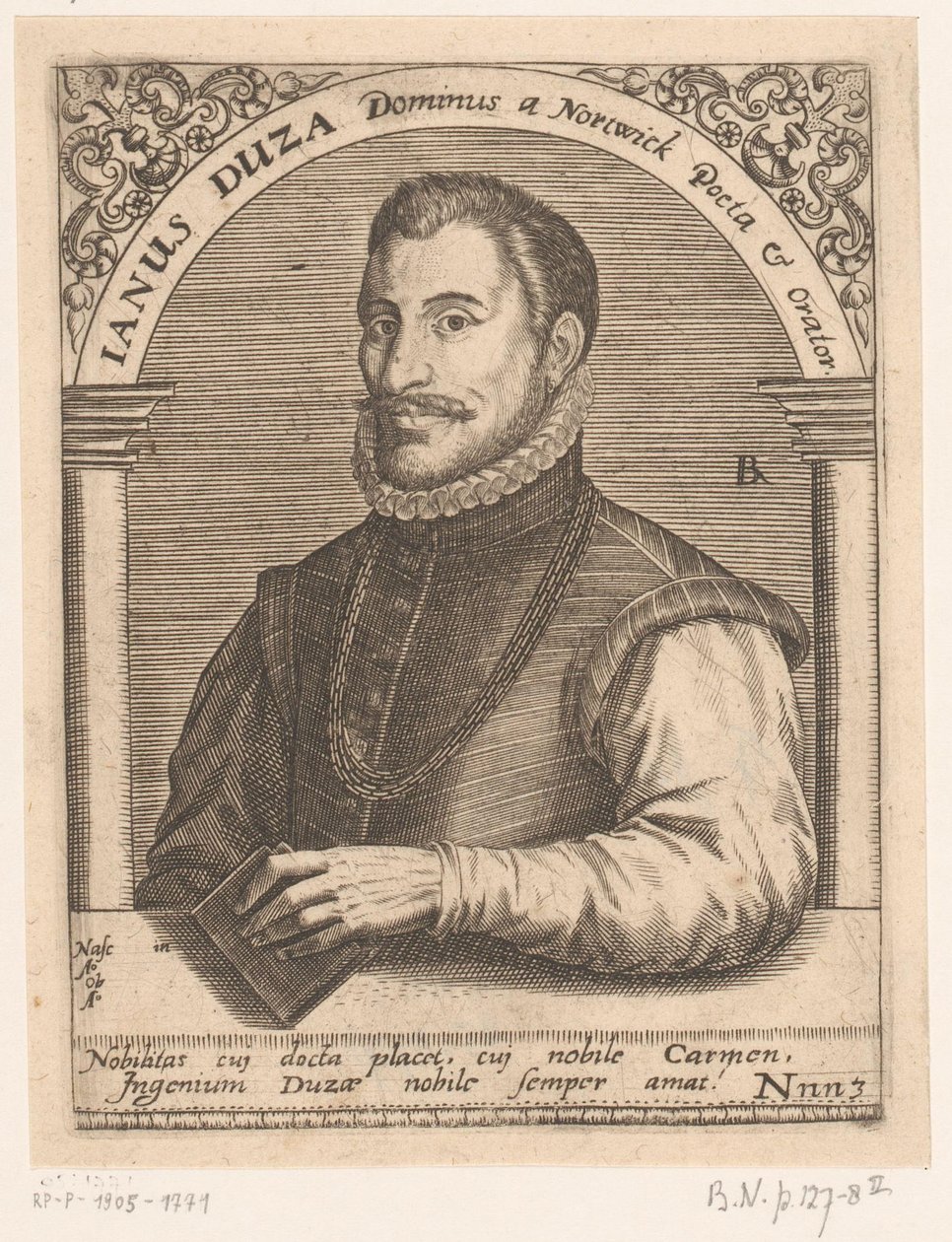 Ritratto di Janus Dousa da Robert Boissard