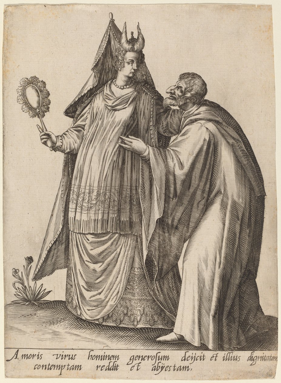 Amoris virus hominem... da Robert Boissard after Jean Jacques Boissard