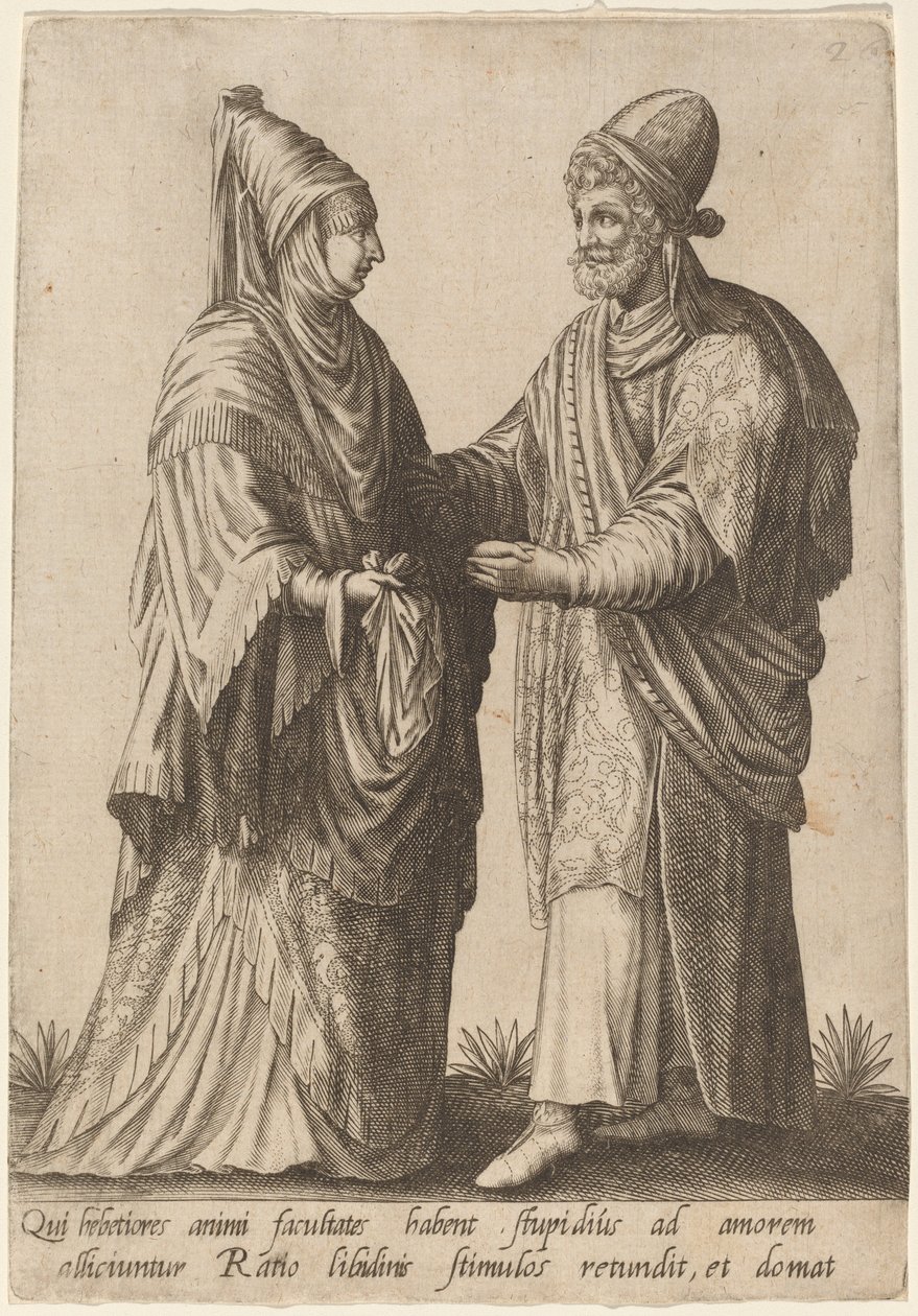 Qui hebetiores animi facultates... da Robert Boissard after Jean Jacques Boissard