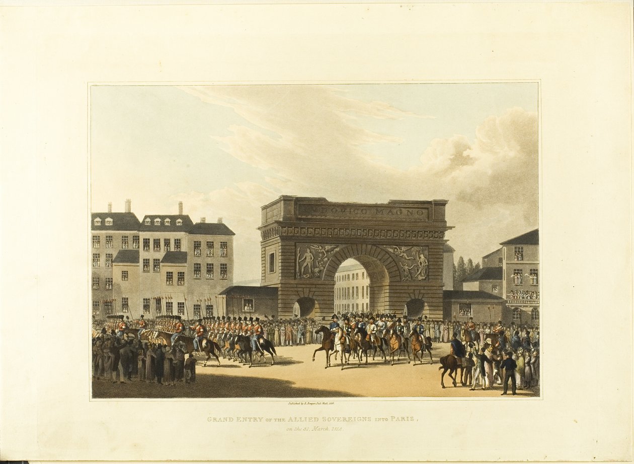Grande ingresso dei sovrani alleati a Parigi da Robert Bowyer