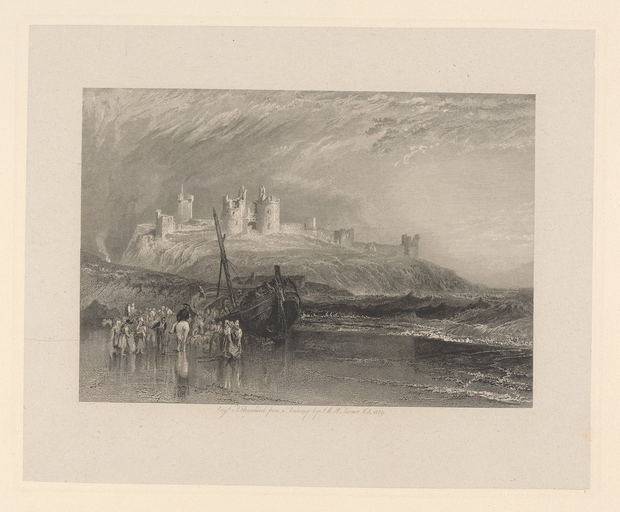 Castello di Dunstanborough, Northumberland da Robert Brandard