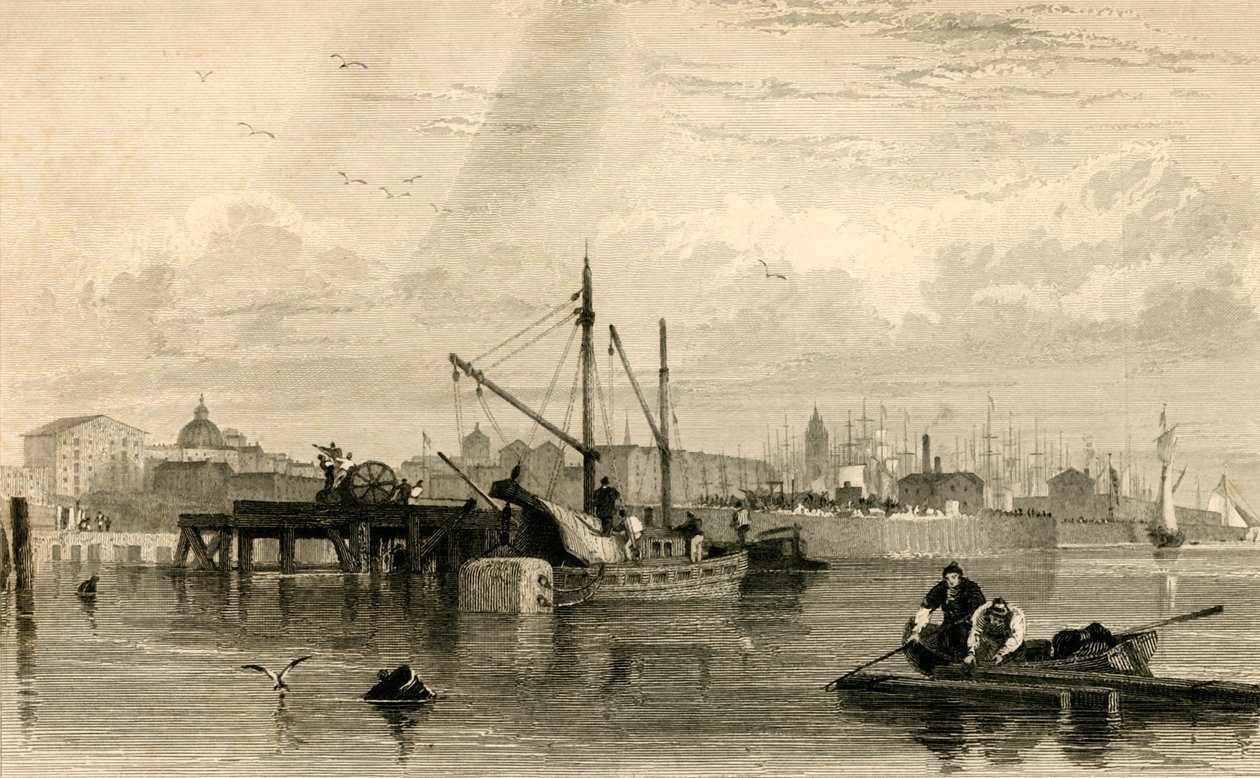 Liverpool, dal Mersey, No. 1..., metà del XIX secolo da Robert Brandard