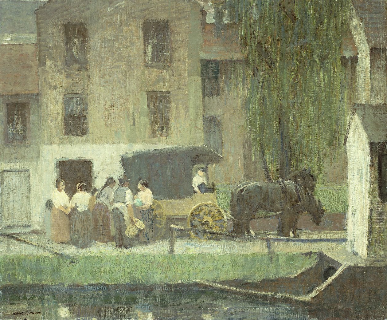 Il Carretto del Venditore sul Canale, New Hope da Robert C. Spencer