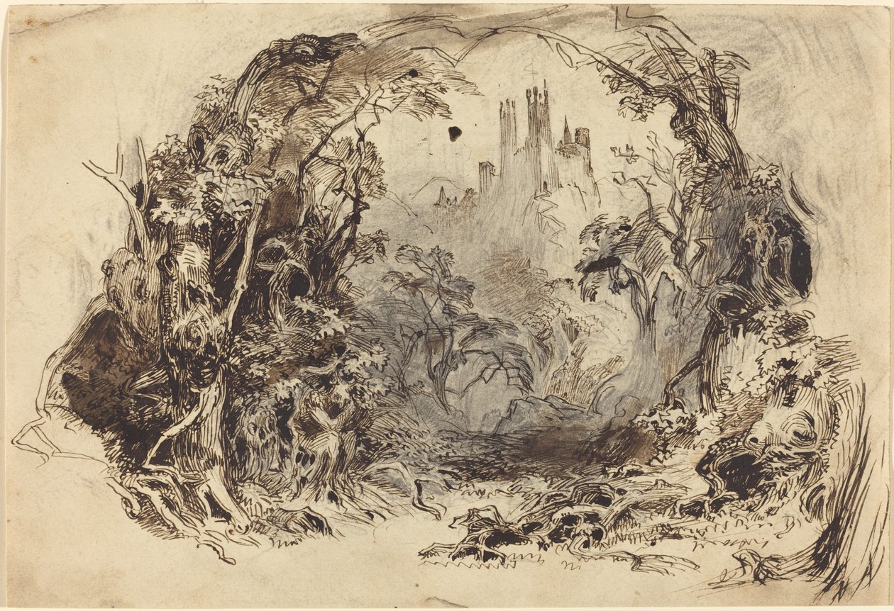 Castello su una Collina (Set per "La Bella Addormentata e la Bestia"?) da Robert Caney