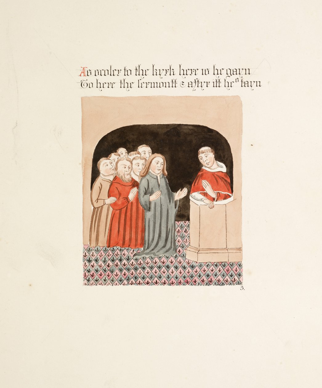 Ms. New Coll 380, f35r. Le antichità della Cattedrale di Santa Maria, Carlisle, disegnate da Robert Carlile, 1795 da Robert Carlile