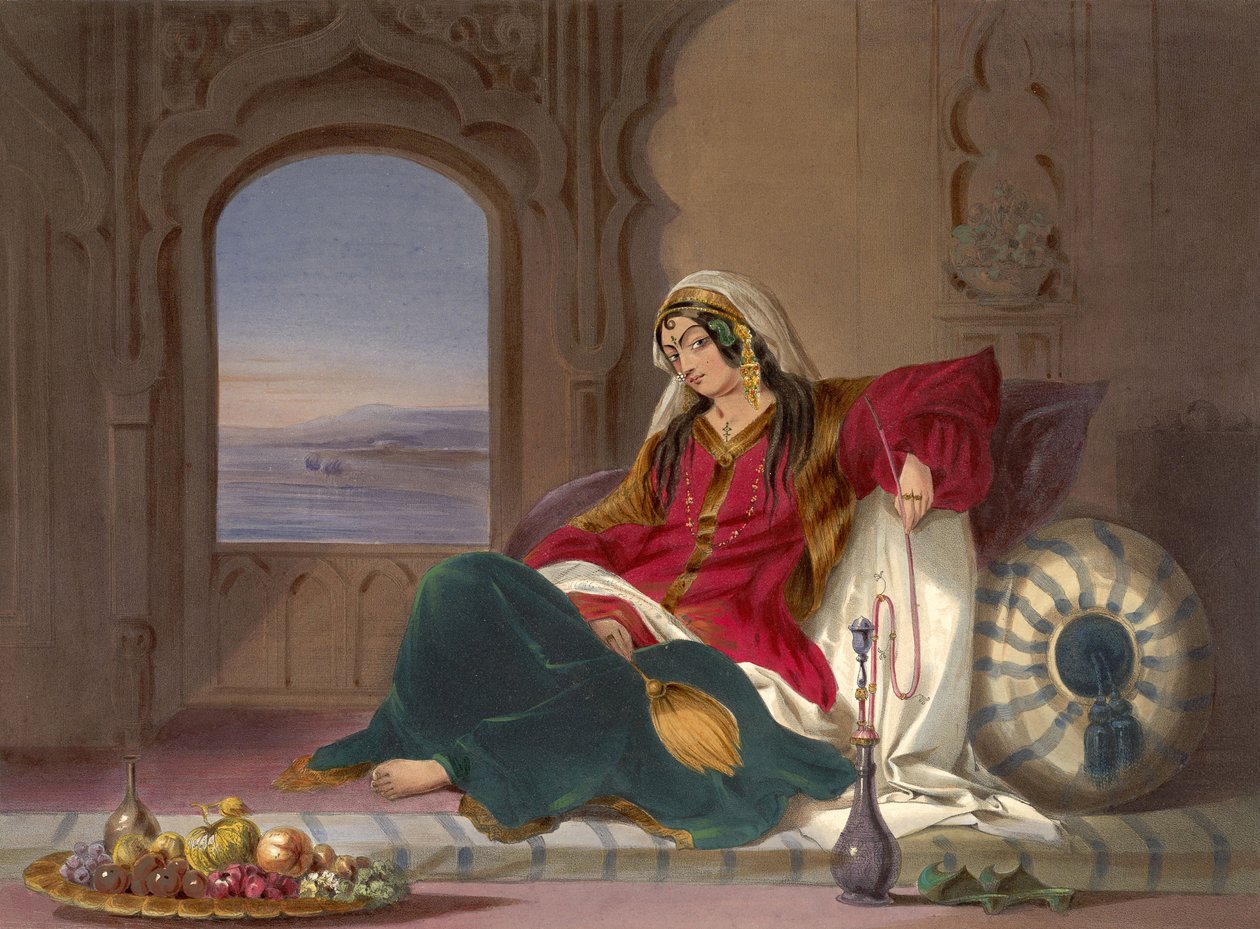 Signora di rango di Kandahar, impegnata a fumare da Robert Carrick