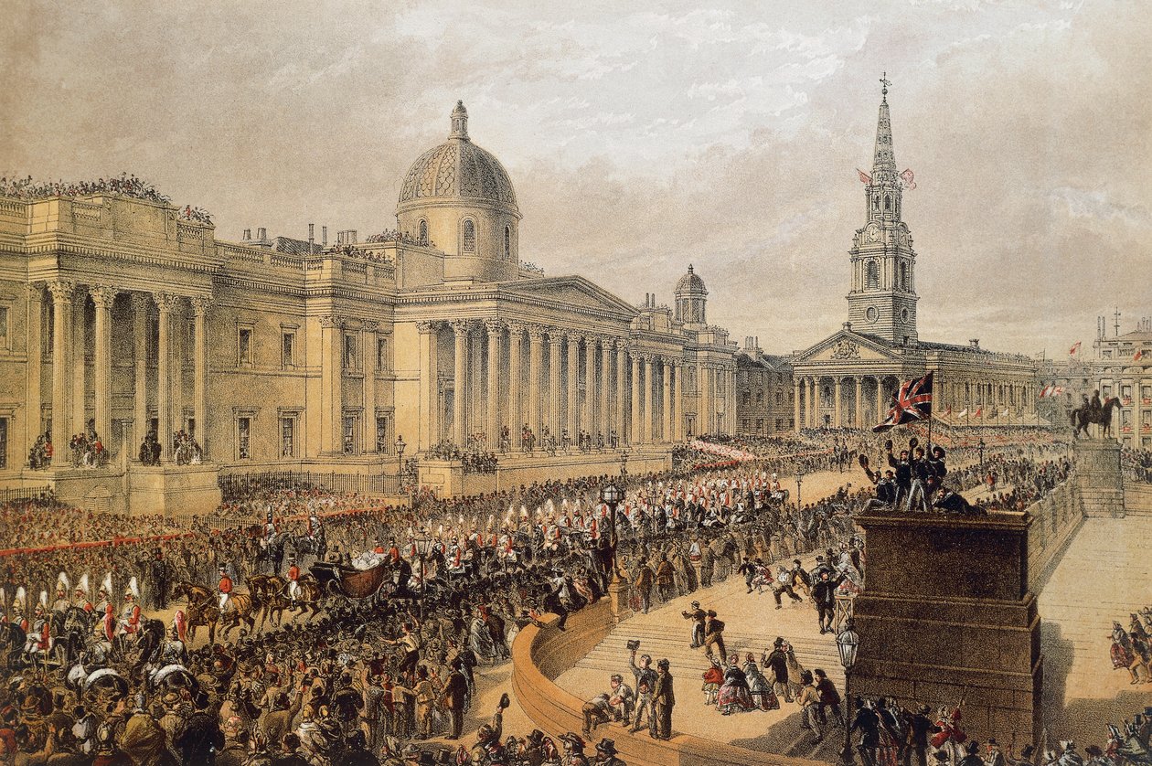 Processione nuziale di Edoardo VII e della Principessa Alessandra di Danimarca, Londra da Robert Charles Dudley