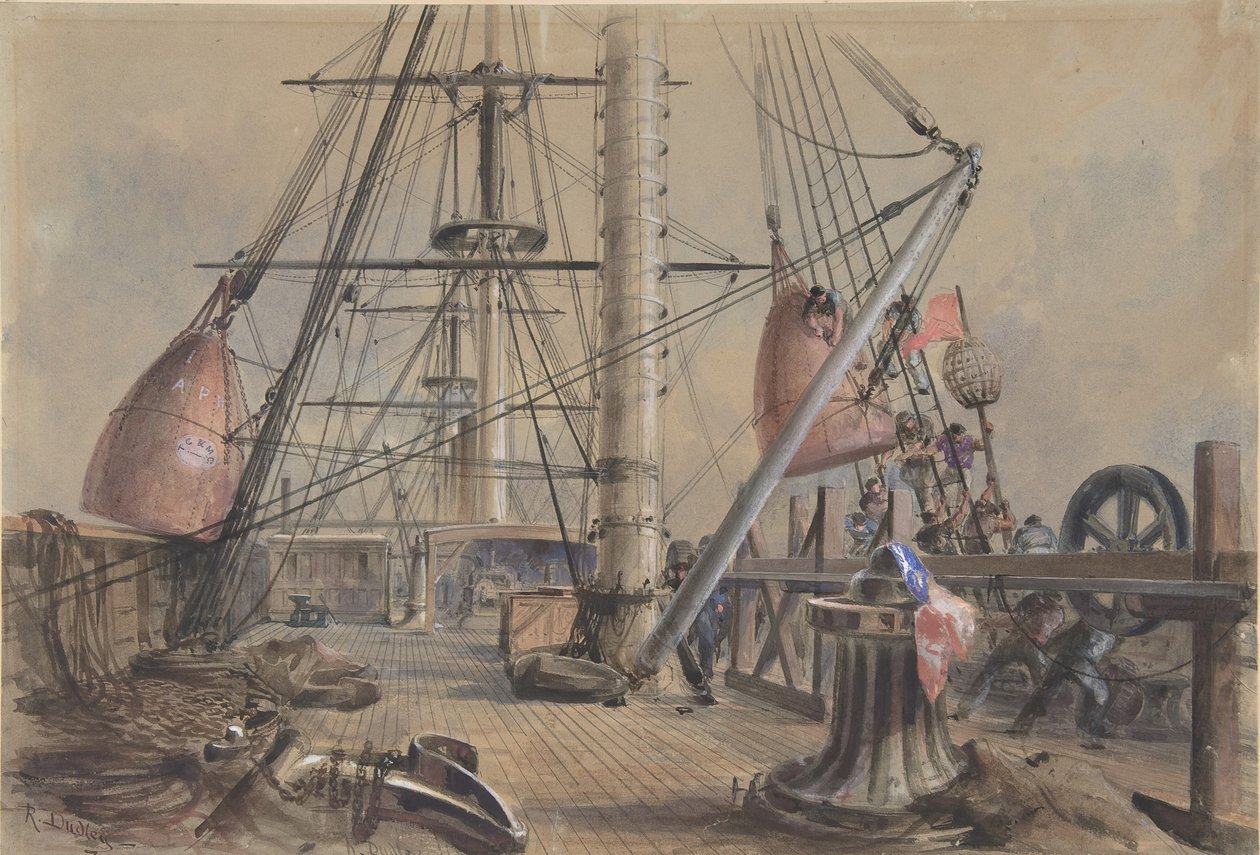 Tirare Fuori una delle Grandi Boe: Il Ponte del Great Eastern Guardando da... da Robert Charles Dudley