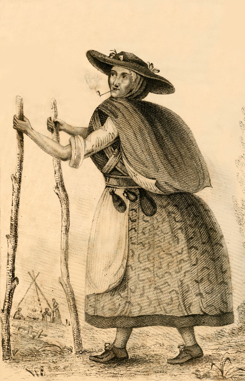 Jenny Darney, un personaggio notevole in Cumberland, 1821 da Robert Cooper
