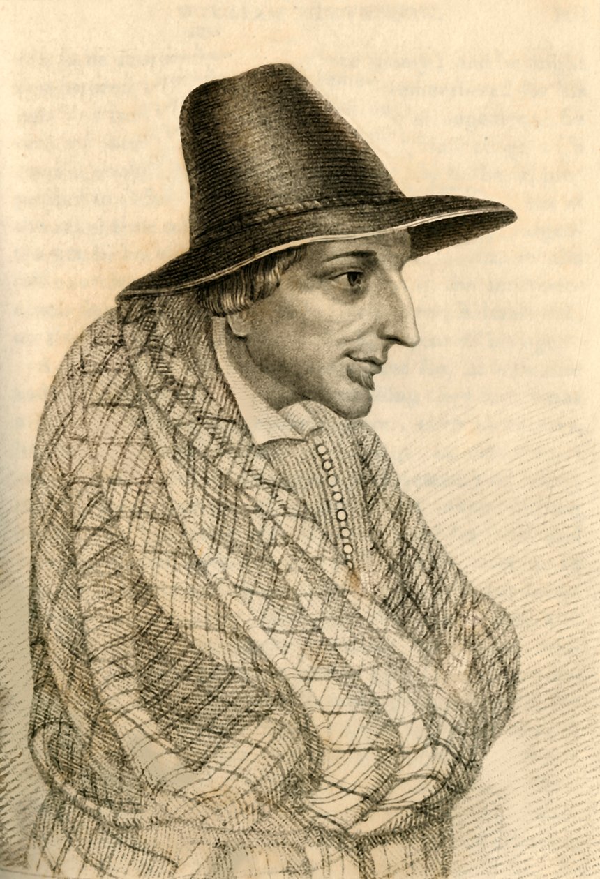 William Stevenson, un mendicante notorio che morì con un patrimonio di £900, 1821 da Robert Cooper