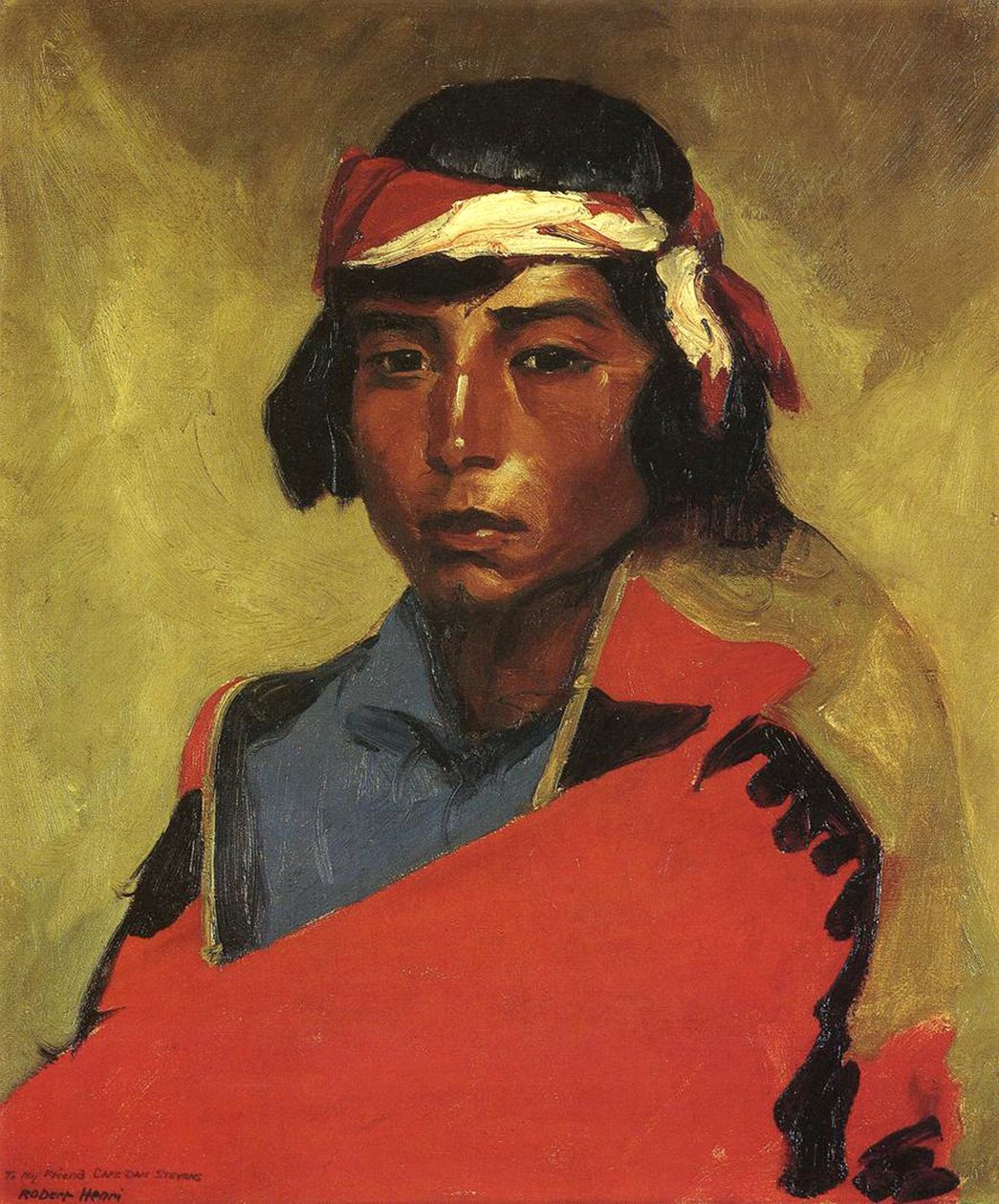 Ragazzo del Pueblo Tesuque, 1916 da Robert Cozad Henri