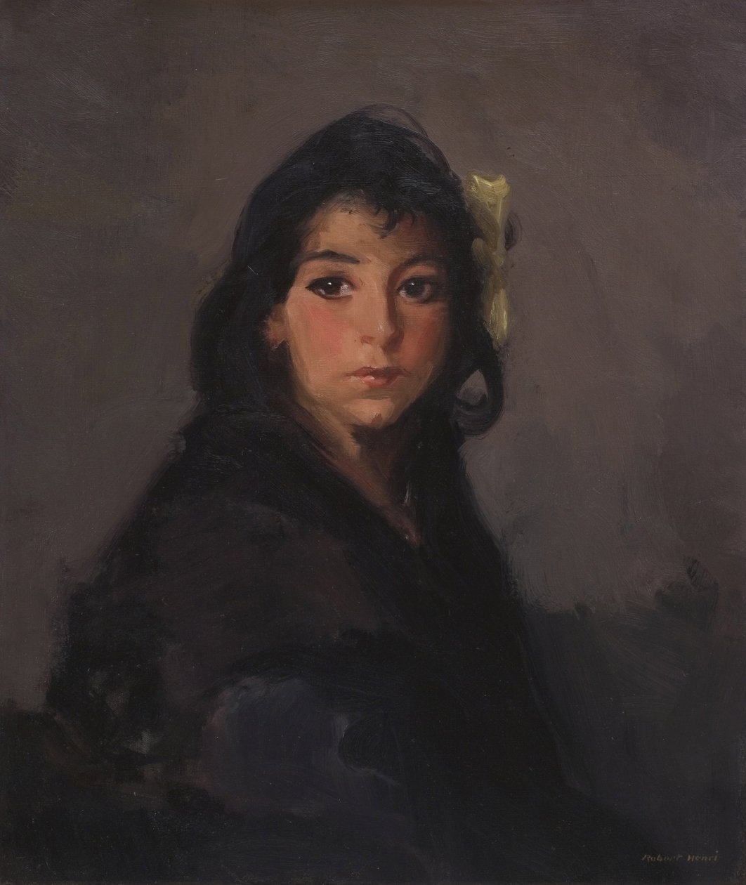 La ragazza zingara (Barbina), 1912 da Robert Cozad Henri