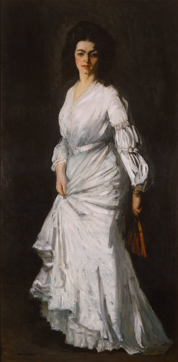 Donna in bianco: Ritratto di Eugenie Stein da Robert Cozad Henri