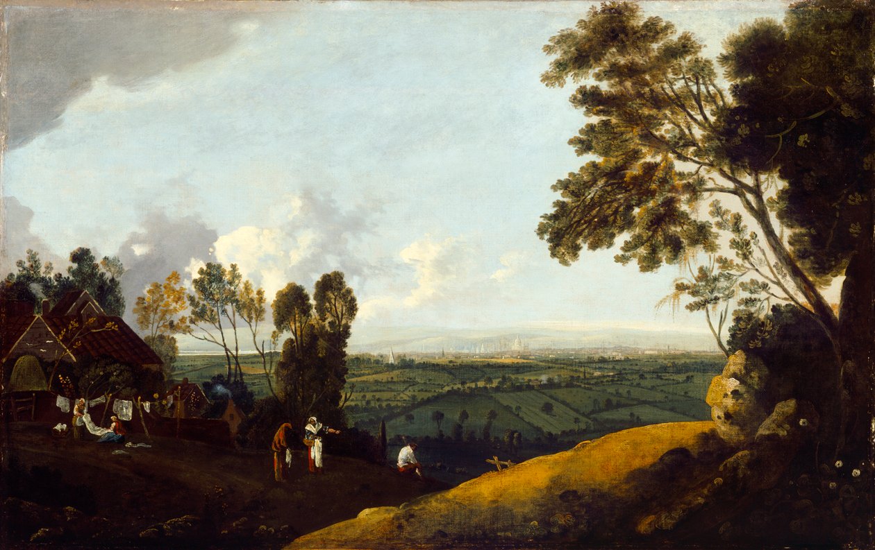Veduta di Londra da Highgate da Robert Crone