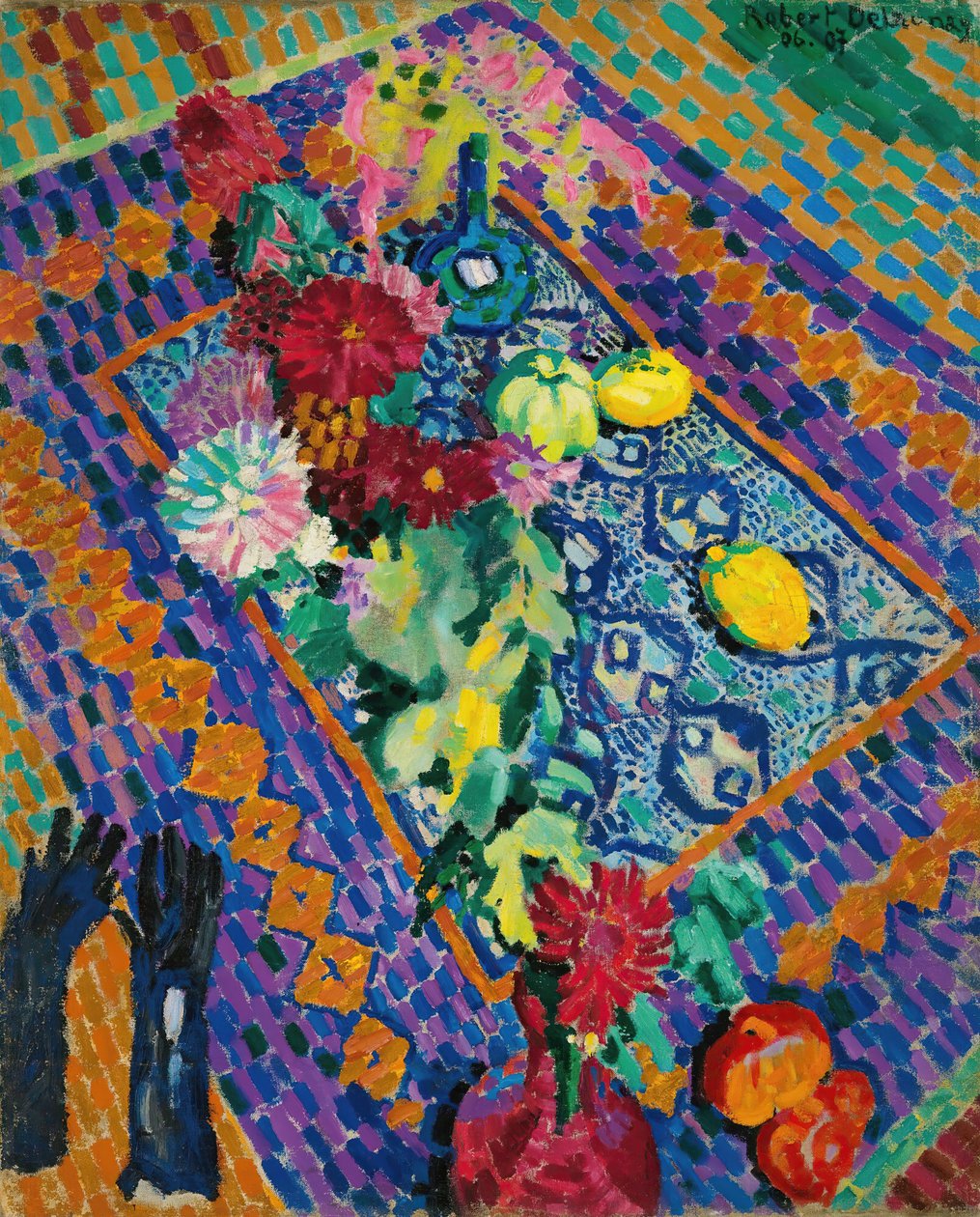 Natura morta con guanti da Robert Delaunay