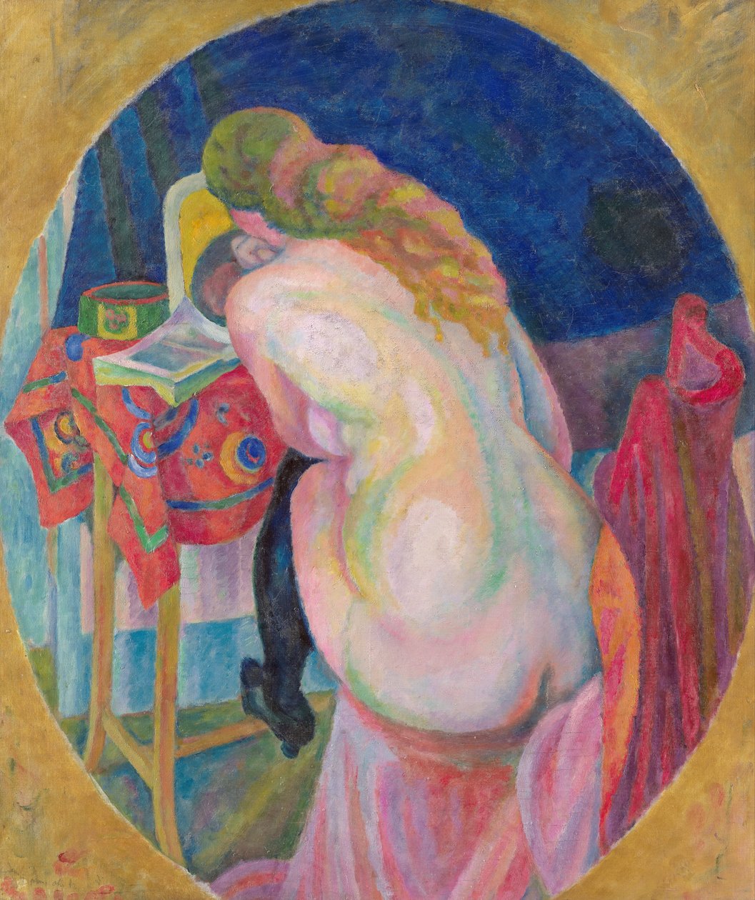 Donna nuda che legge da Robert Delaunay