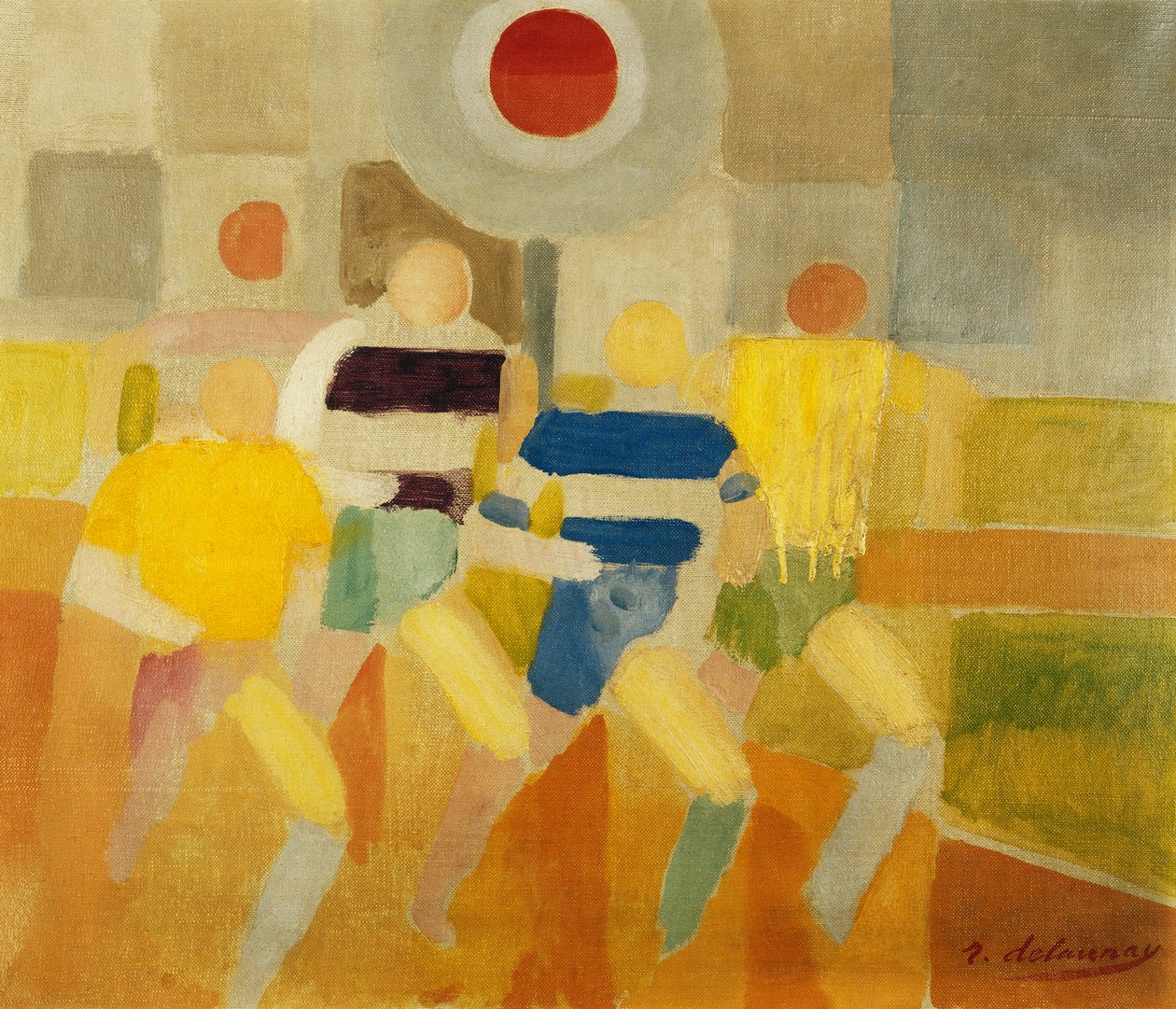 I Corridori a Piedi, c.1920 da Robert Delaunay