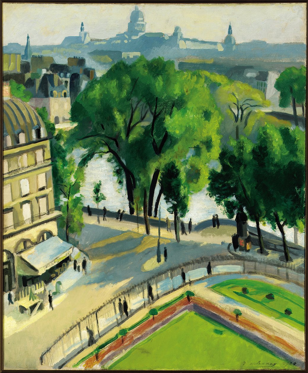 Vista del Quai du Louvre da Robert Delaunay