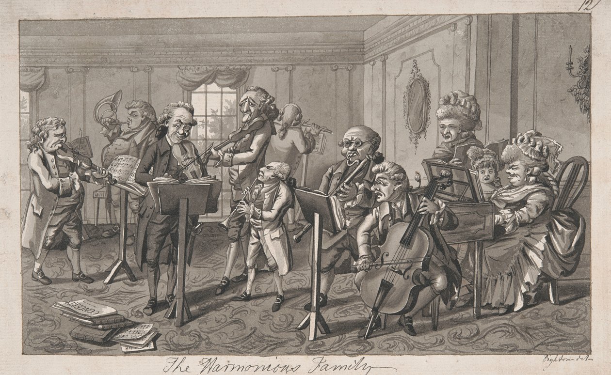La famiglia armoniosa da Robert Dighton