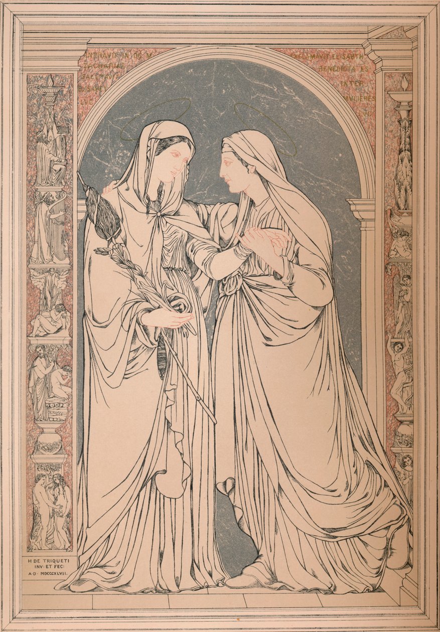 Un quadro a mosaico di marmo, del Barone H. De Triqueti, Parigi, 1893 da Robert Dudley