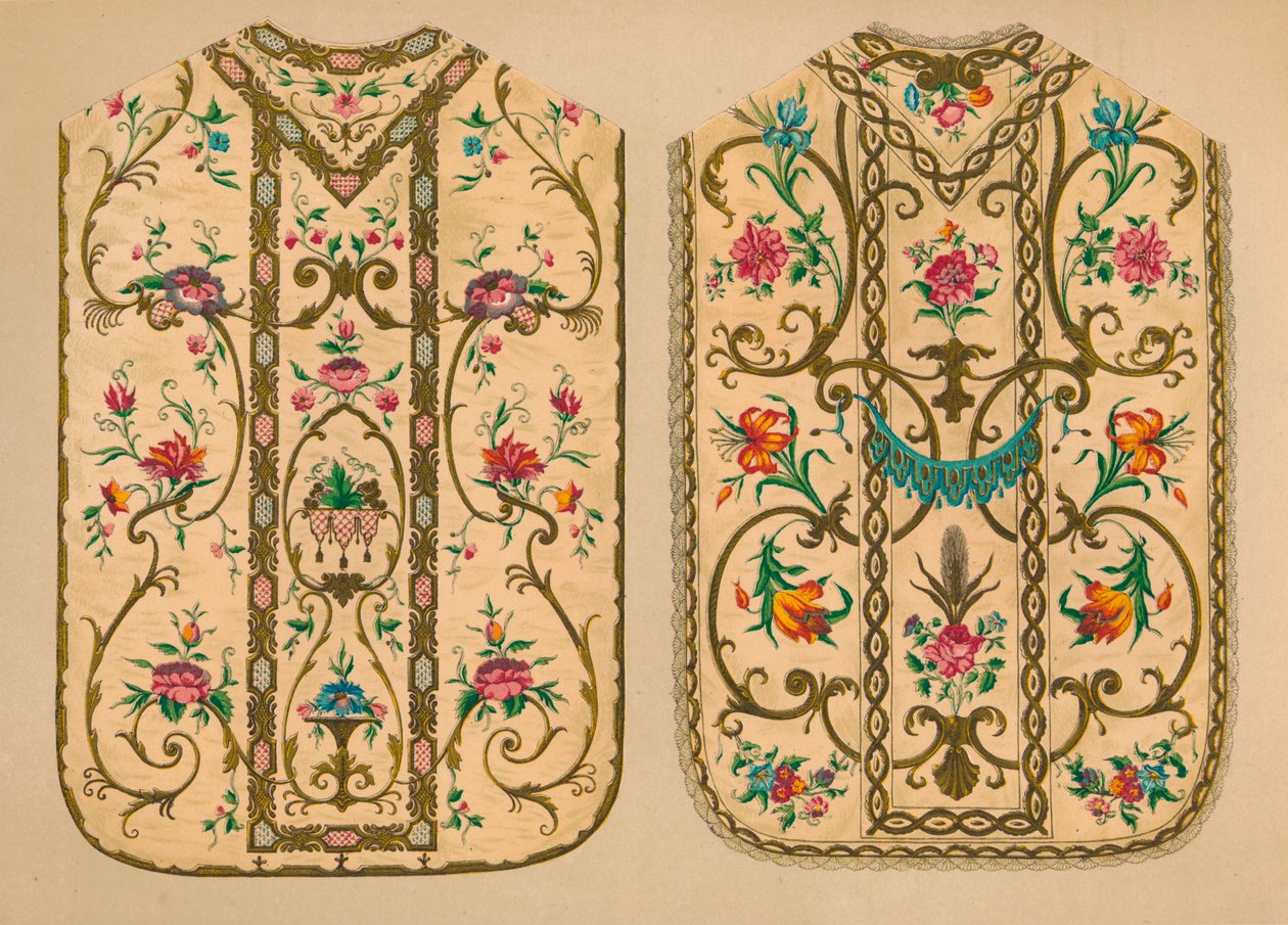 Casule ricamate da Luigi & Ersilia Martini, 1893 da Robert Dudley