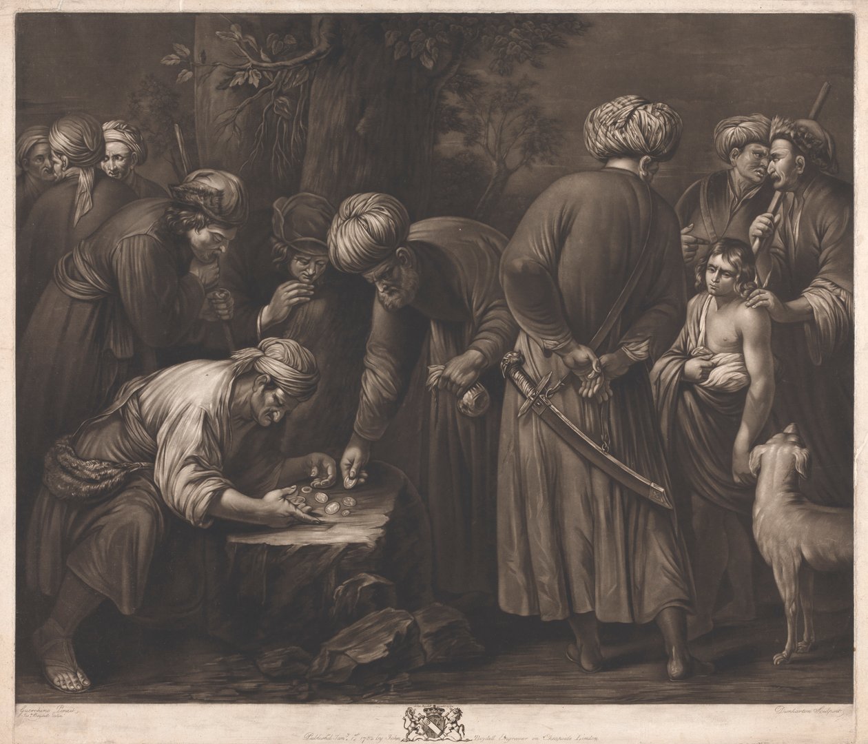 Giuseppe venduto dai suoi fratelli da Robert Dunkarton