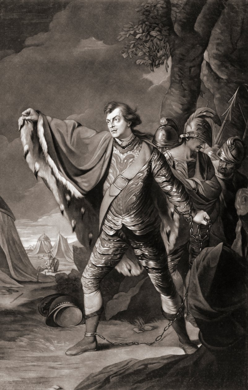 Attore inglese Samuel Reddish. Ritratto da Robert Edge (after) Pine