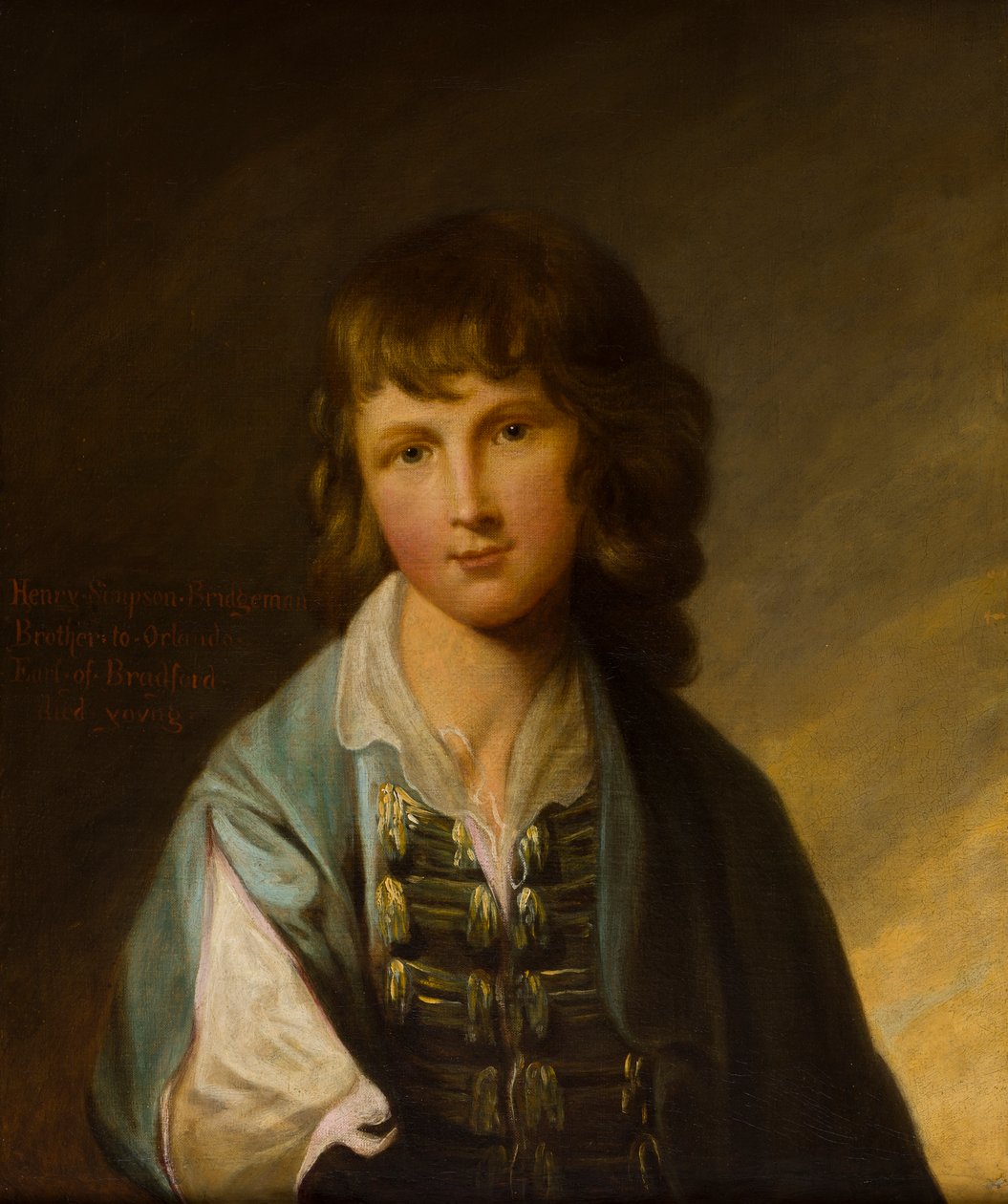 Ritratto di Henry Simpson Bridgeman (1757-1782) da ragazzo, c.1767-77 da Robert Edge Pine