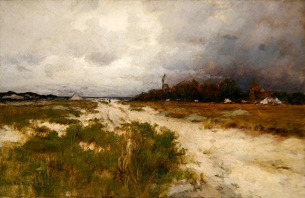 Paesaggio costiero, dune e mulino a vento da Robert Eichelberger